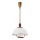Lampa wisząca z reg. wysokości RAMONA 1xE27/60W/230V beżowa/ciemnobrązowa/sosna