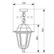 Lampa wisząca zewnętrzna na łańcuchu 1xE27/60W/230V IP44