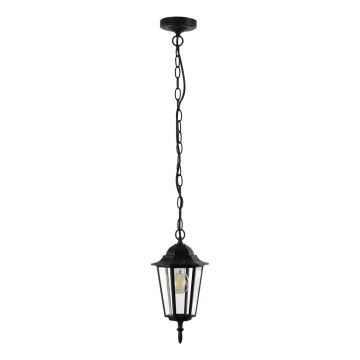 Lampa wisząca zewnętrzna na łańcuchu ARRAIA 1xE27/15W/230V IP44 czarny