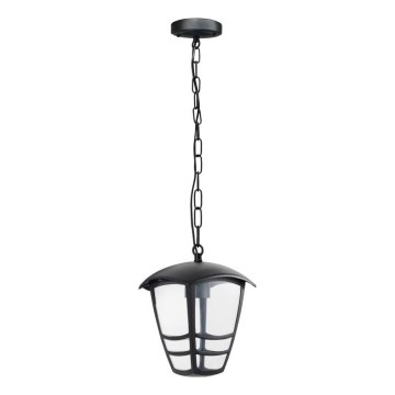 Lampa wisząca zewnętrzna na łańcuchu TEVIO 1xE27/60W/230V IP54 czarna