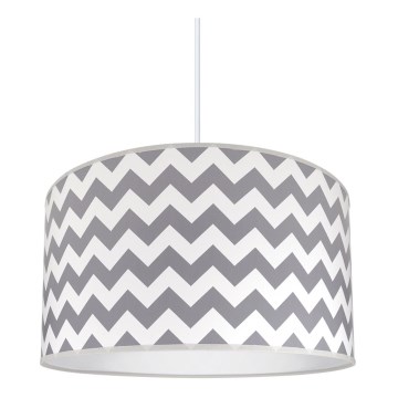 Lampa wisząca ZYGZAK GREY 1xE27/60W/230V