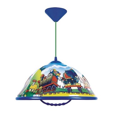 Lampa wiszącaAKRYL DZ 1xE27/15W Cyrk/Niebieski