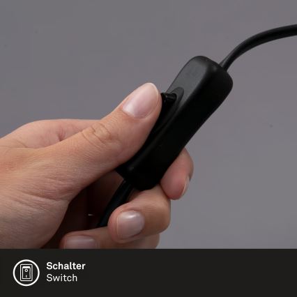 Lampa z klipsem 1xGU10/3W/230V czarna