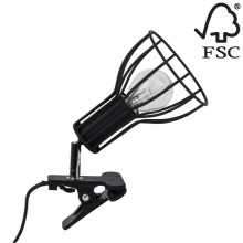 Lampa z klipsem MEGAN 1xE14/40W/230V - certyfikat FSC