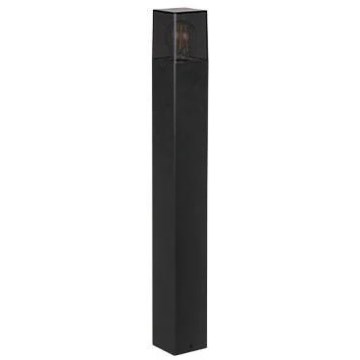 Lampa zewnętrzna 1xE27/40W/230V IP44 80 cm czarna/przydymione szkło