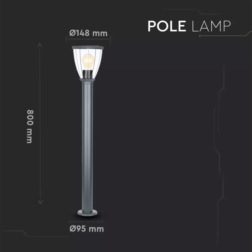 Lampa zewnętrzna 1xE27/40W/230V IP44