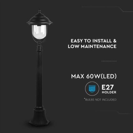 Lampa zewnętrzna 1xE27/60W/230V 111 cm IP44