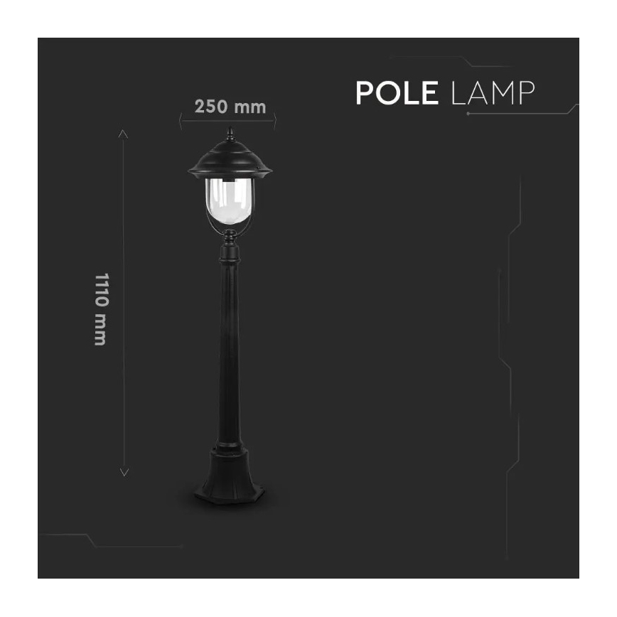 Lampa zewnętrzna 1xE27/60W/230V 111 cm IP44