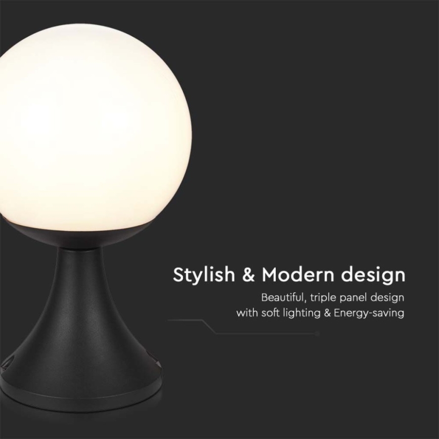 Lampa zewnętrzna 1xE27/60W/230V IP44 33 cm czarne