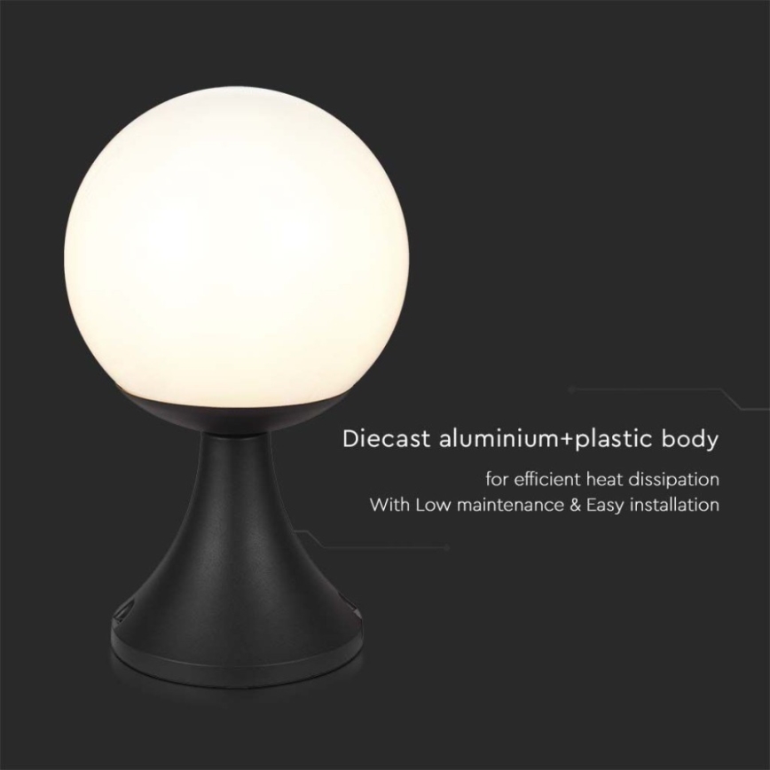Lampa zewnętrzna 1xE27/60W/230V IP44 33 cm czarne