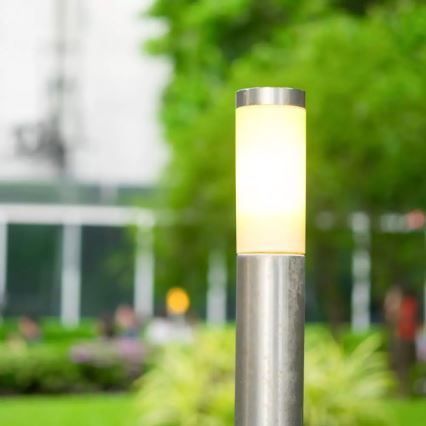 Lampa zewnętrzna 1xE27/60W/230V IP44 80 cm matowy chrom