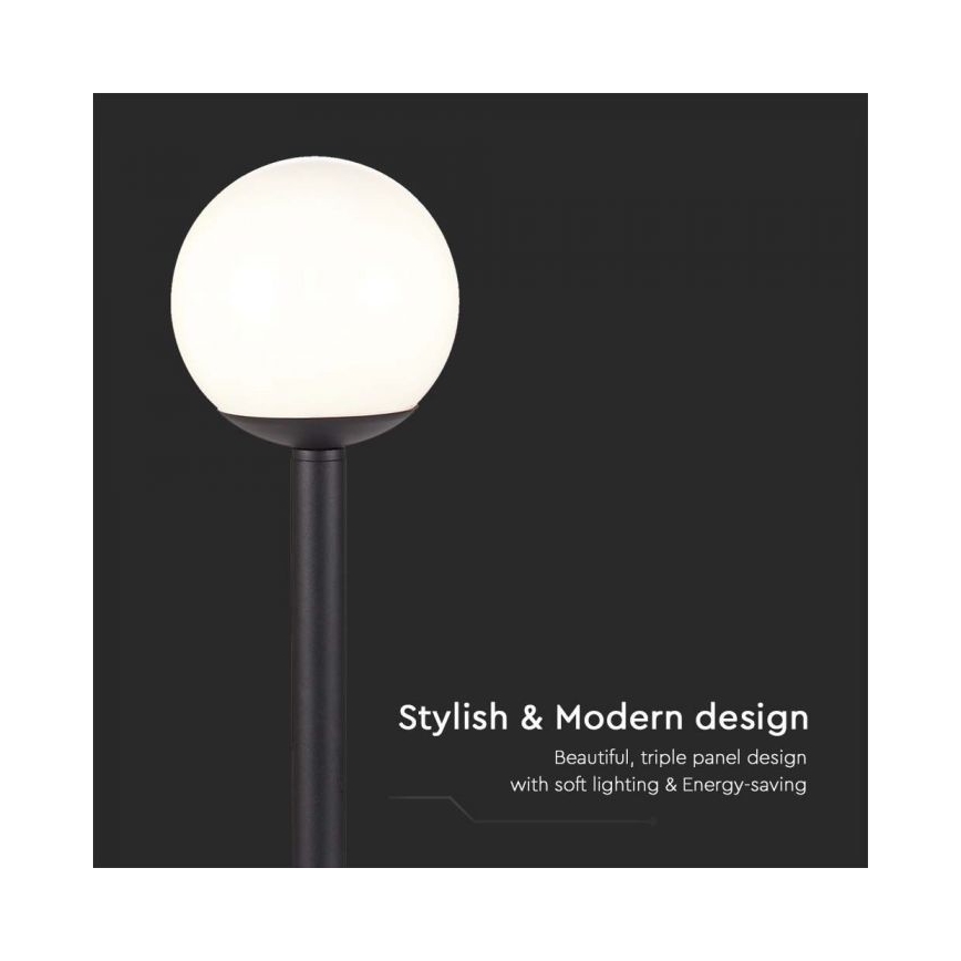 Lampa zewnętrzna 1xE27/60W/230V IP44 97 cm czarna