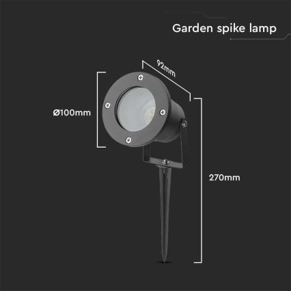 Lampa zewnętrzna 1xGU10/35W/230V IP65