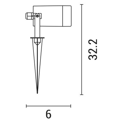 Lampa zewnętrzna 1xGU10/5W/230V IP65 biała