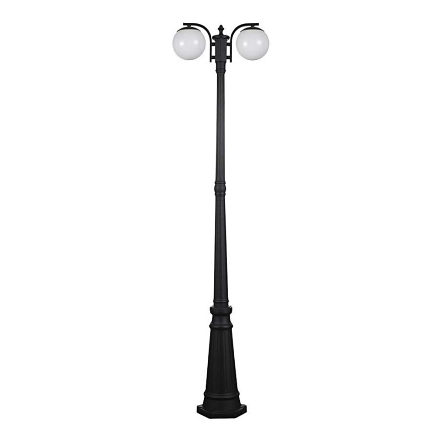 Lampa zewnętrzna 2xE27/60W/230V IP44 199 cm czarna