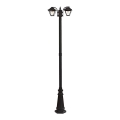 Lampa zewnętrzna 2xE27/60W/230V IP44 232 cm czarna