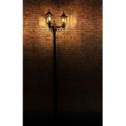 Lampa zewnętrzna 3xE27/20W/230V IP43 2,58 m czarny