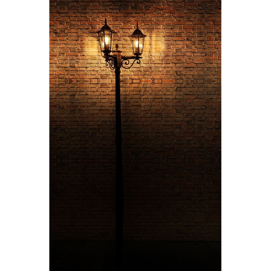 Lampa zewnętrzna 3xE27/20W/230V IP43 2,58 m czarny