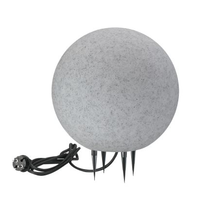 Lampa zewnętrzna ARGENTO 1xE27/15W/230V śr. 30 cm IP65 szary