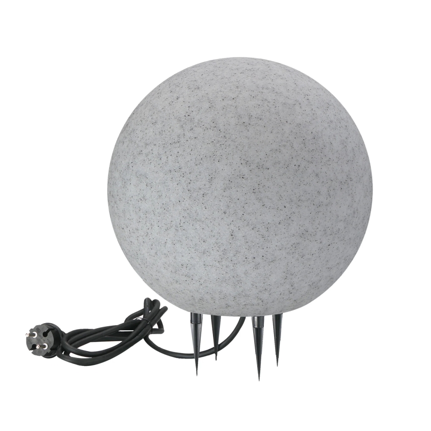 Lampa zewnętrzna ARGENTO 1xE27/15W/230V śr. 30 cm IP65 szary