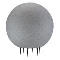 Lampa zewnętrzna ARGENTO 1xE27/15W/230V śr. 40 cm IP65 szary