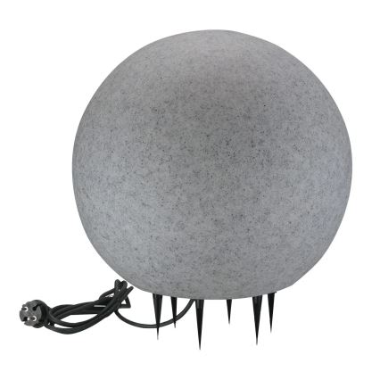 Lampa zewnętrzna ARGENTO 1xE27/15W/230V śr. 40 cm IP65 szary