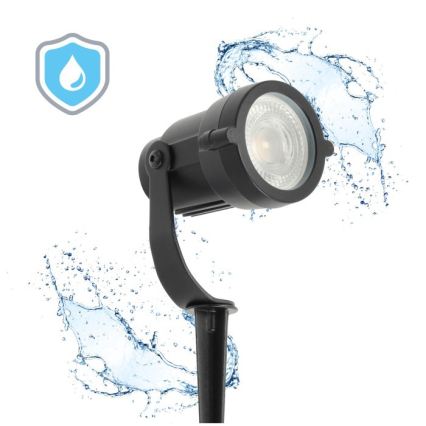 Lampa zewnętrzna BLAKE UNO 1xGU10/35W/230V IP65 czarna