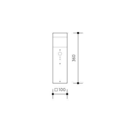 Lampa zewnętrzna GARD 1xE14/60W/230V IP44