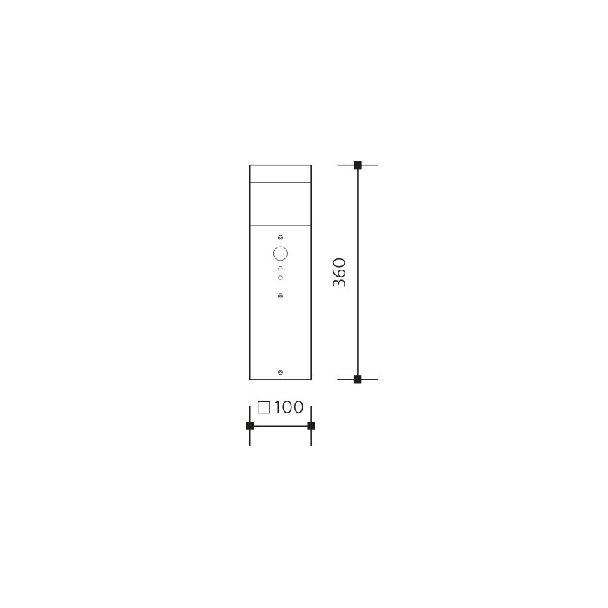Lampa zewnętrzna GARD 1xE14/60W/230V IP44