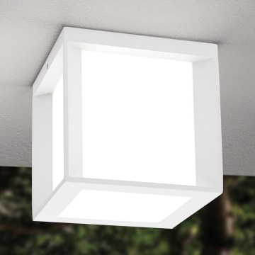 Lampa zewnętrzna HENRY 1xE27/15W/230V 16x16 cm IP44 biała