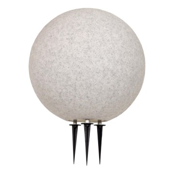 Lampa zewnętrzna KULA 1xE27/60W/230V śr. 40 cm IP44 szara