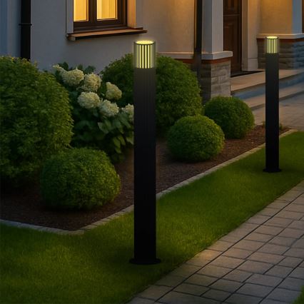 Lampa zewnętrzna KUUSAMO 1xE27/20W/230V 74 cm IP54 antracyt