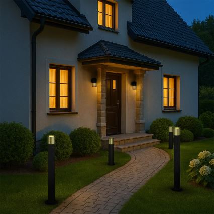 Lampa zewnętrzna KUUSAMO 1xE27/20W/230V 74 cm IP54 antracyt