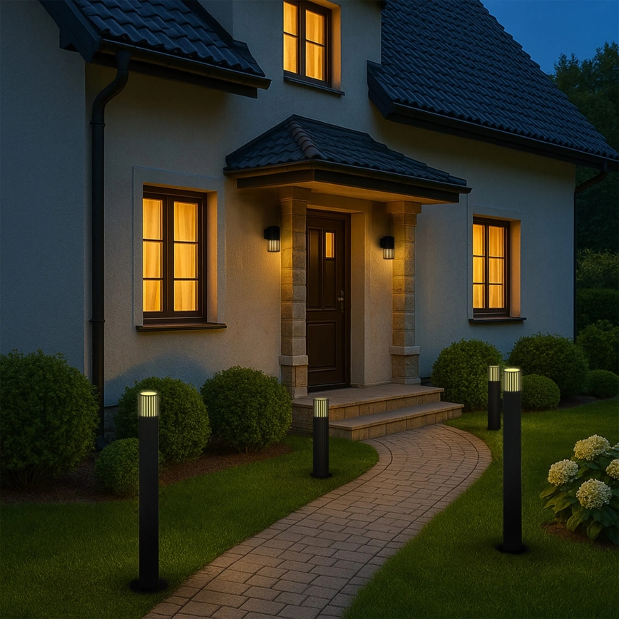 Lampa zewnętrzna KUUSAMO 1xE27/20W/230V 74 cm IP54 antracyt
