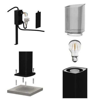 Lampa zewnętrzna LANA 1xE27/25W/230V IP54 45 cm