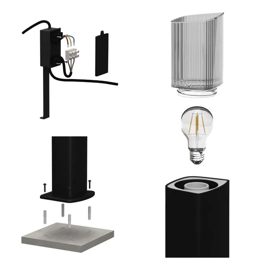 Lampa zewnętrzna LANA 1xE27/25W/230V IP54 45 cm