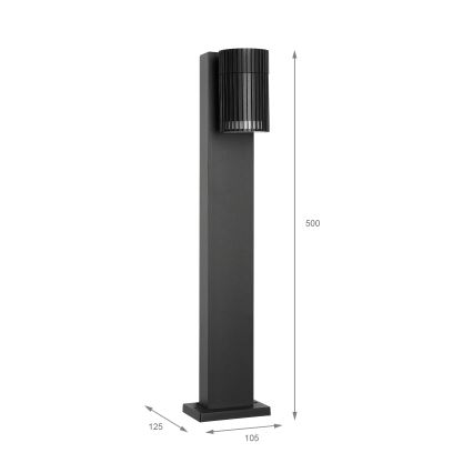 Lampa zewnętrzna LANTHEA 1xGU10/11W/230V IP44 50 cm czarna