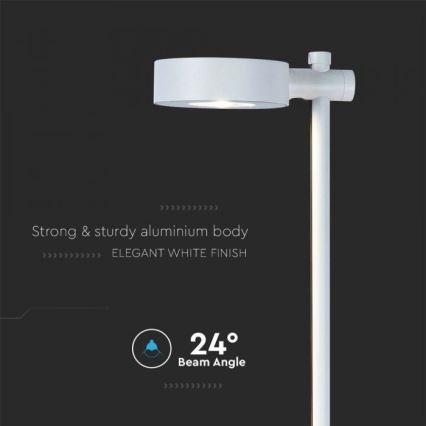 Lampa zewnętrzna LED/7W/230V 3000K IP65 biała 102 cm