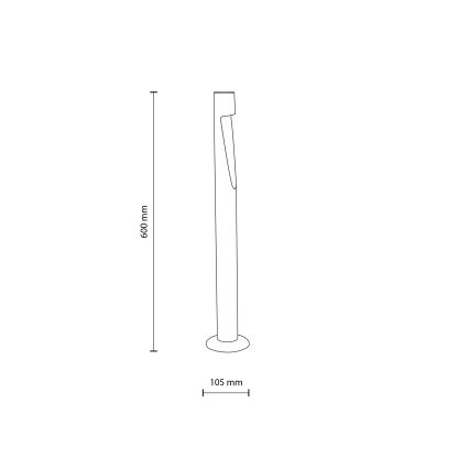 Lampa zewnętrzna LED SENA M LED/5W/230V IP65 60 cm beżowa