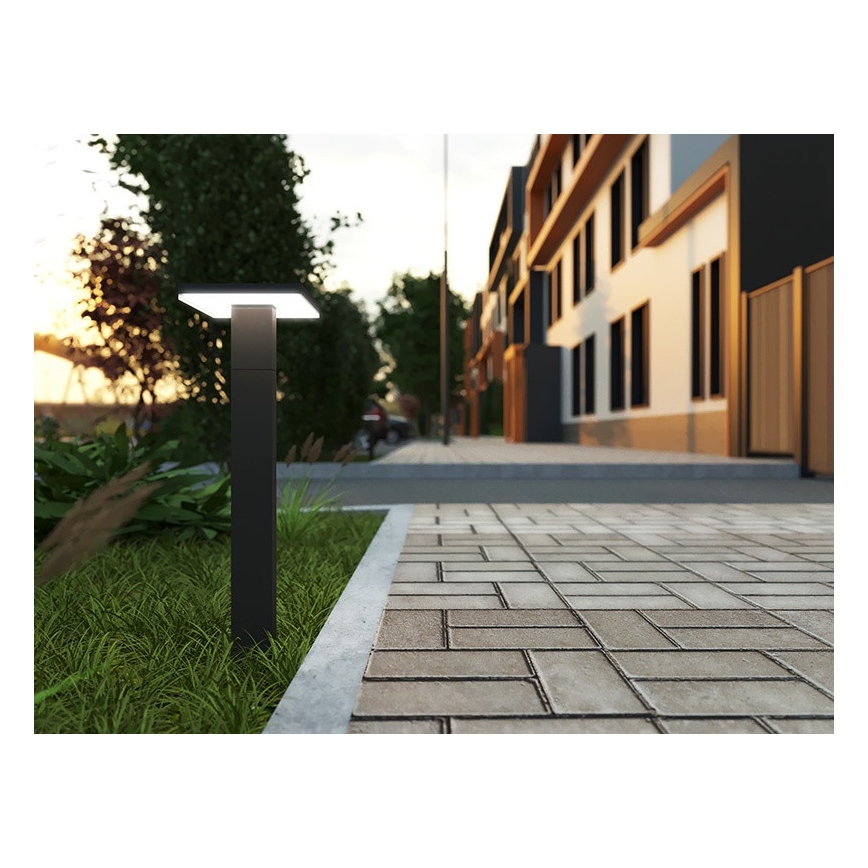 Lampa zewnętrzna LED z czujnikiem BARI LED/10W/230V 4000K 60 cm IP54 antracyt