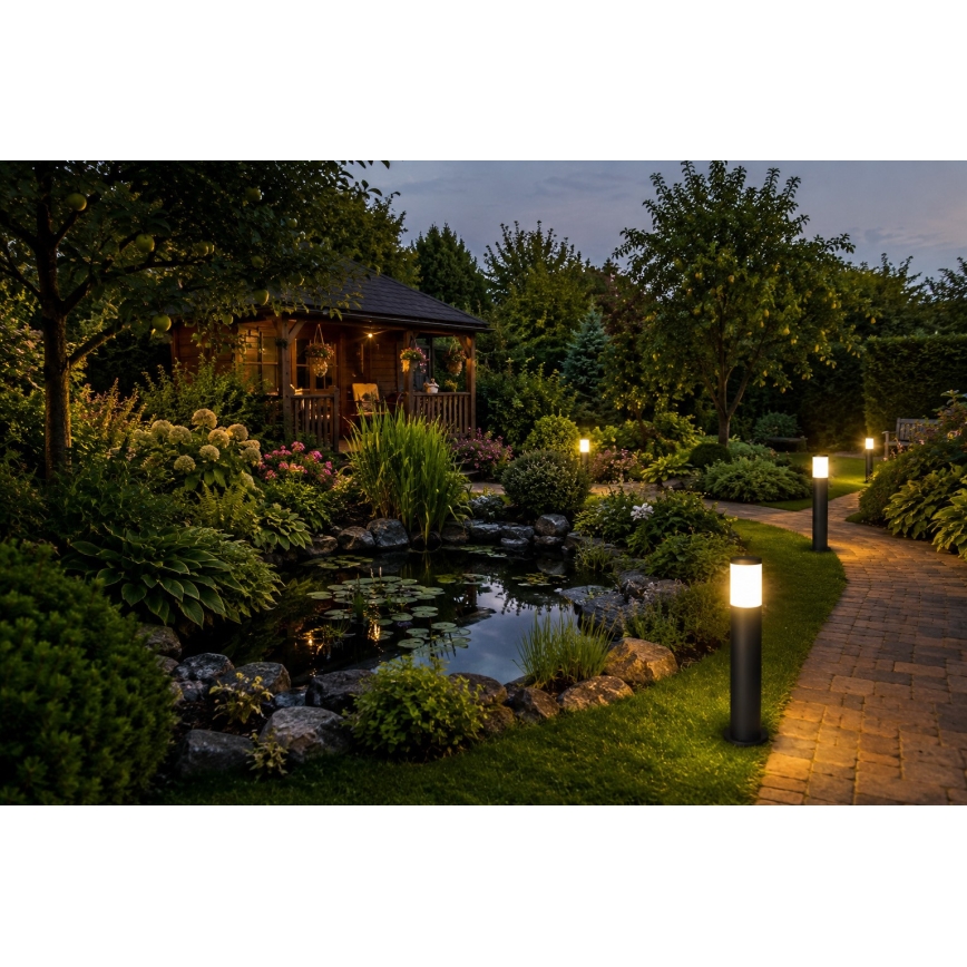 Lampa zewnętrzna LOPPA 1xE27/60W/230V 45 cm IP44 czarna