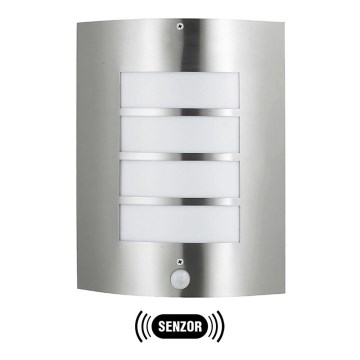 Lampa zewnętrzna MEMPHIS ze stali nierdzewnej z czujnikiem IP44