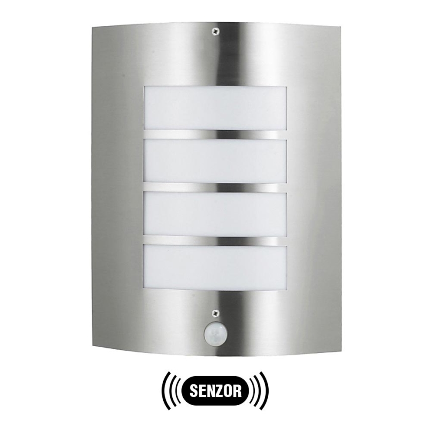 Lampa zewnętrzna MEMPHIS ze stali nierdzewnej z czujnikiem IP44