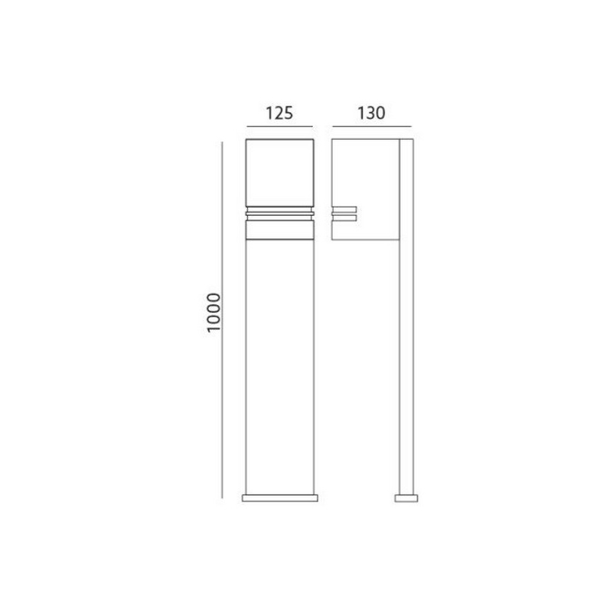 Lampa zewnętrzna QUAZAR 1xGU10/11W/230V IP44 czarny