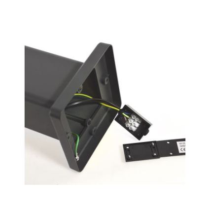Lampa zewnętrzna SANTA 1xE27/60W/230V 50 cm IP54 czarna