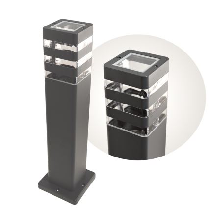 Lampa zewnętrzna SANTA 1xE27/60W/230V 50 cm IP54 antracyt