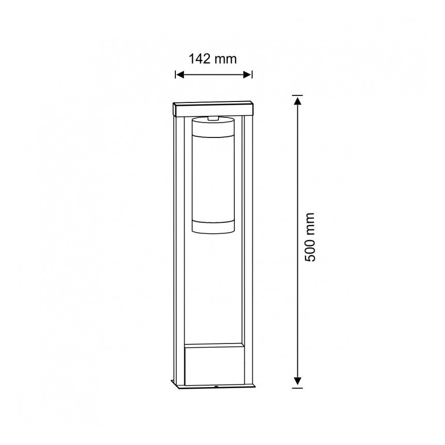 Lampa zewnętrzna SPECTRA 1xE27/10W/230V IP44 50 cm