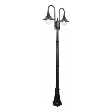Lampa zewnętrzna TALEZ 2xE27/15W/230V IP44 czarny