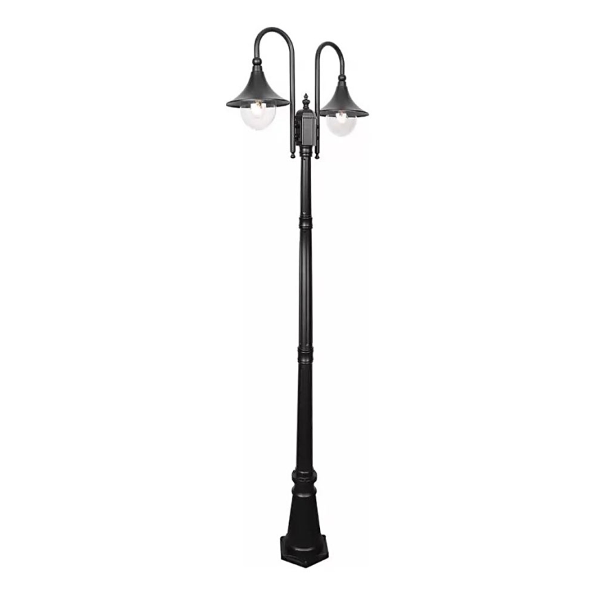 Lampa zewnętrzna TALEZ 2xE27/15W/230V IP44 czarny