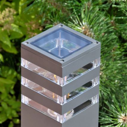 Lampa zewnętrzna TEKSAS 1xE27/12W/230V IP44 74 cm grafit